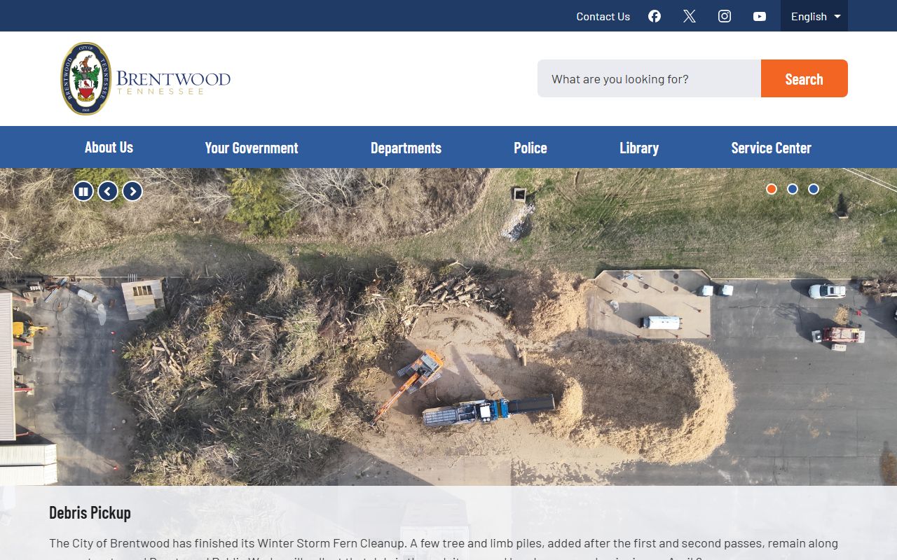 Brentwood criminal records information on the city government website