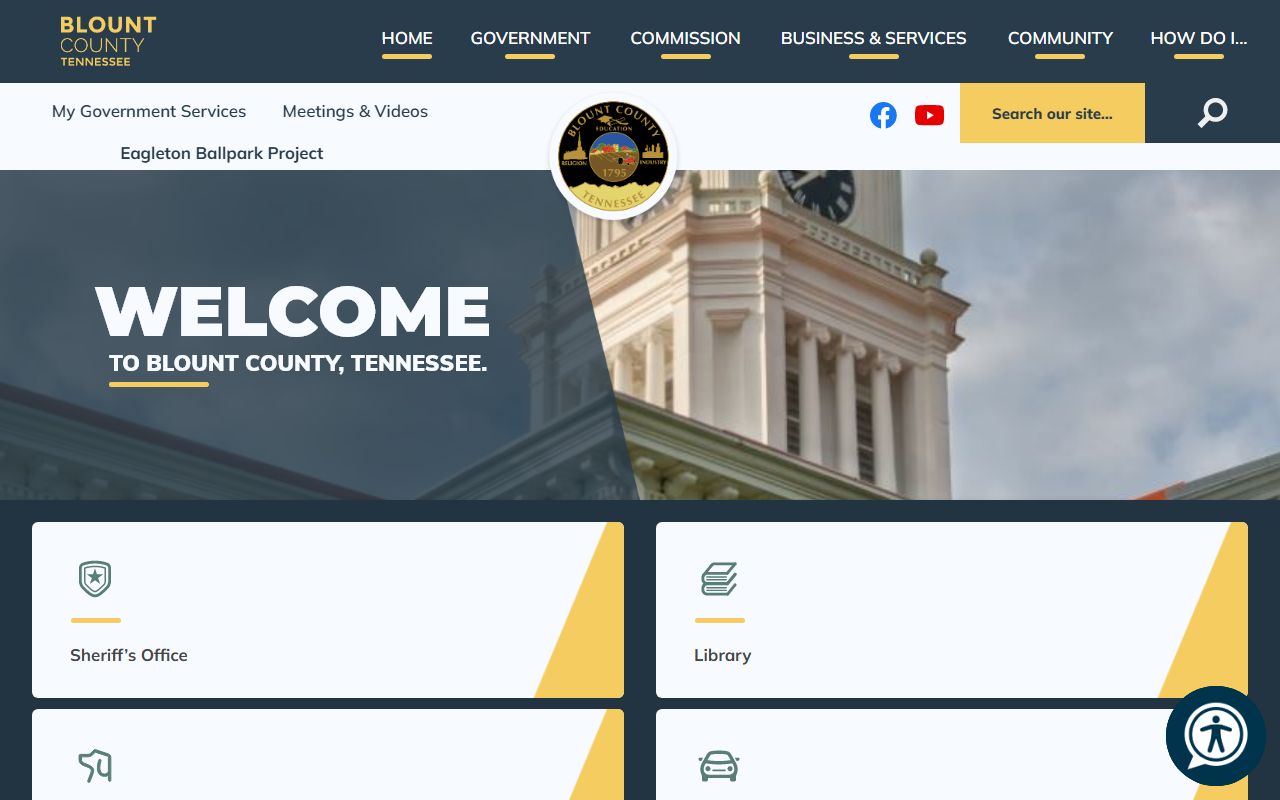 Blount County government website for criminal records
