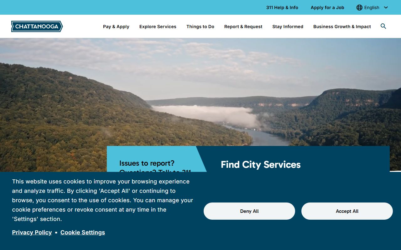 Chattanooga official website for Hamilton County criminal records
