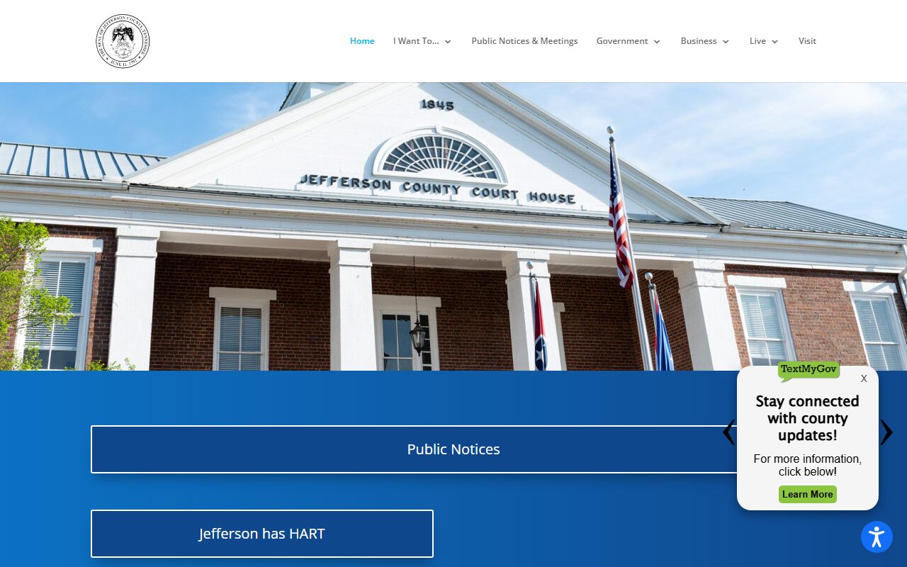 Jefferson County government source for criminal records