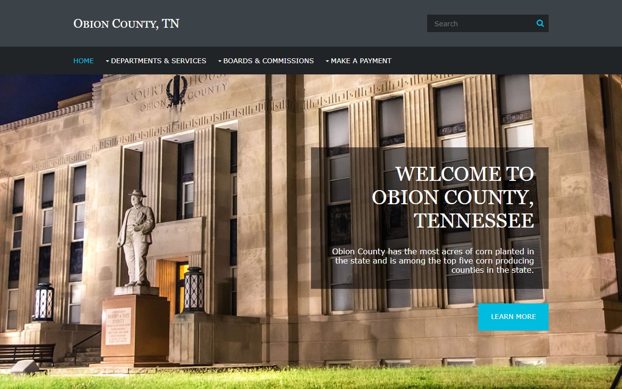 Obion County criminal records search with local sheriff and county government image
