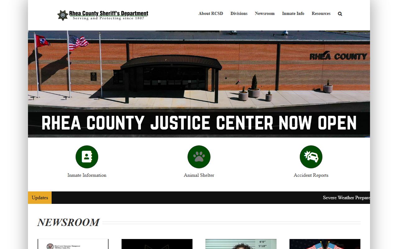 Rhea County criminal records search with local county government image