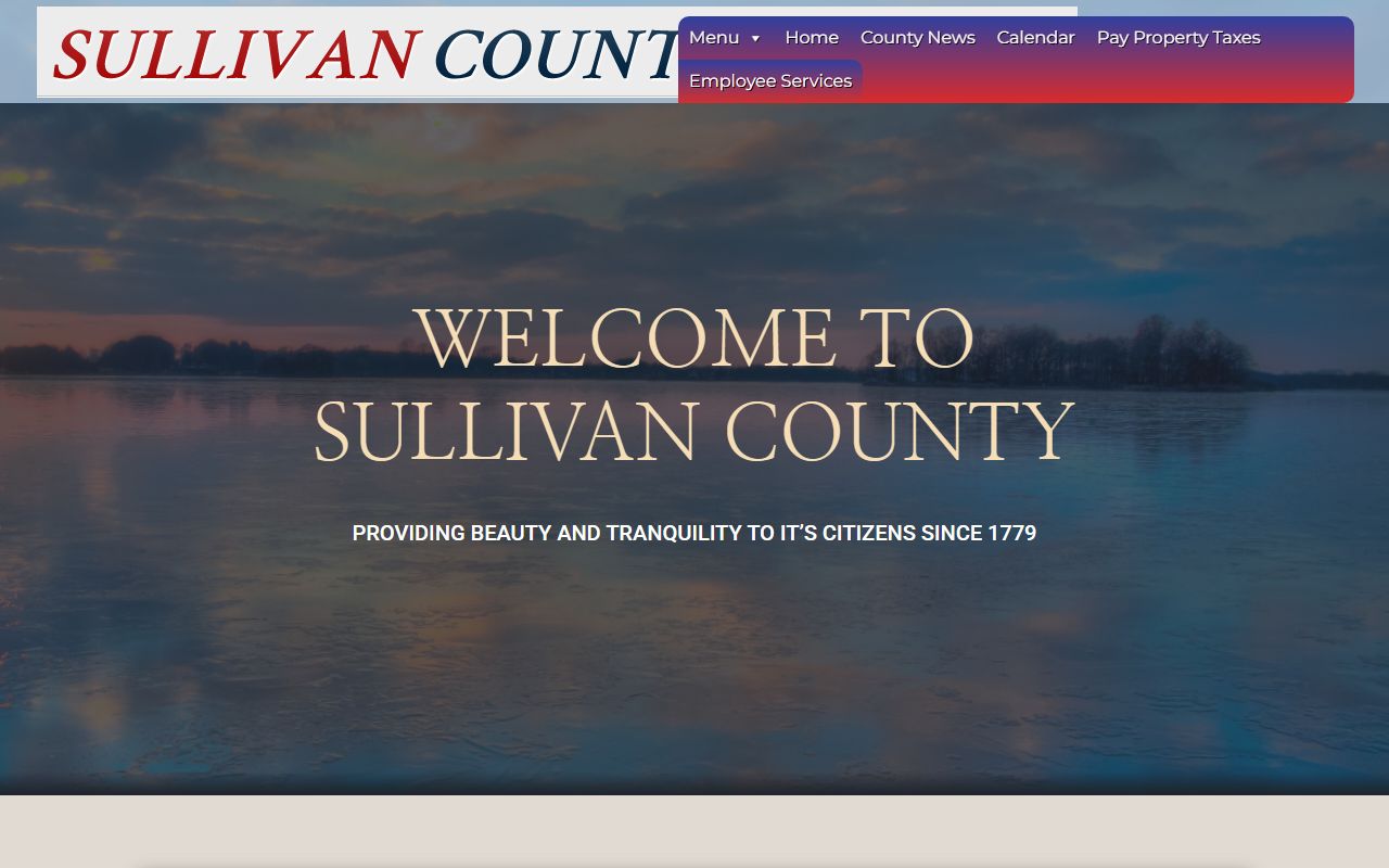 Sullivan County government website for criminal records