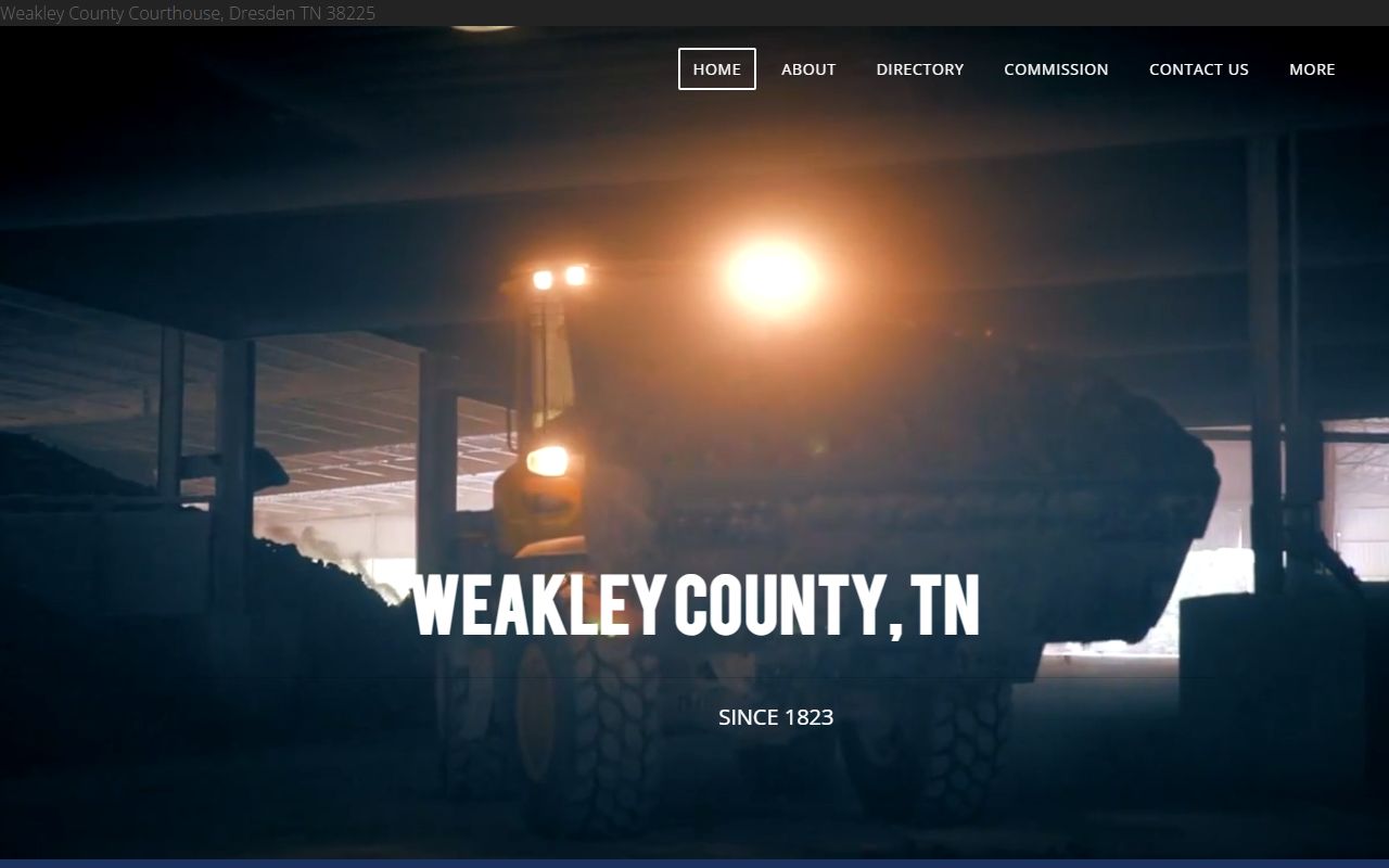 Weakley County criminal records search with local county government image